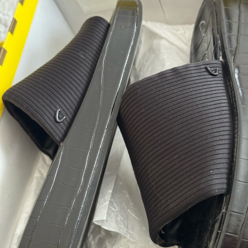 Black Slide Sandals